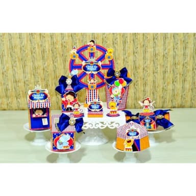 Kit 60 Lembrancinhas Circo Menino