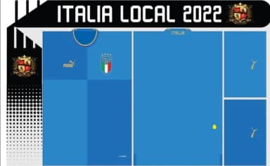 Vetor Da Camisa Italia Local 2022