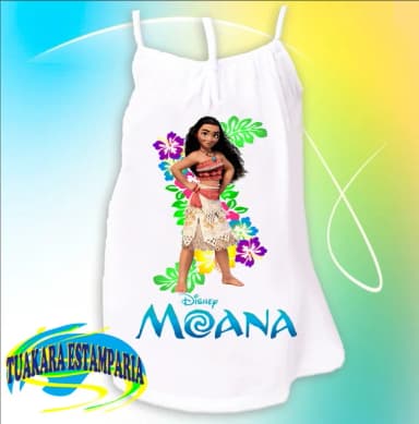 Kit 3 Camisolas Infantis - Moana