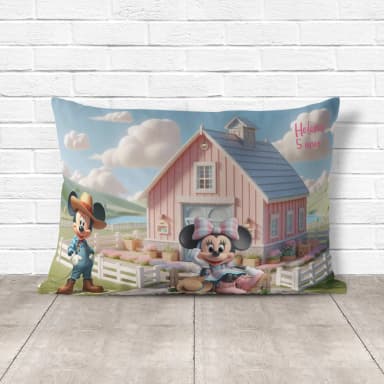Almofada Personalizada lembrancinhas Minnie Fazendeira