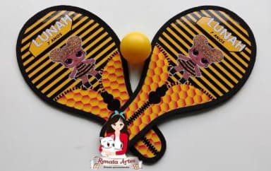Raquetes de Ping Pong Tema Lol Queen Bee