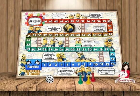 Tabuleiro Educativo Personalizado Minions