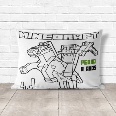 Almofada de Colorir Pinte e Lave do Minecraft