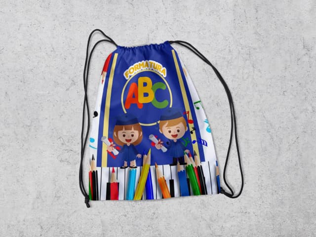 Mochilinha Personalizada Formatura ABC