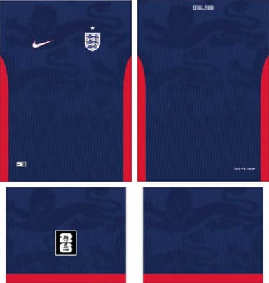 Arte Vetor Camisa Inglaterra Concept 2026