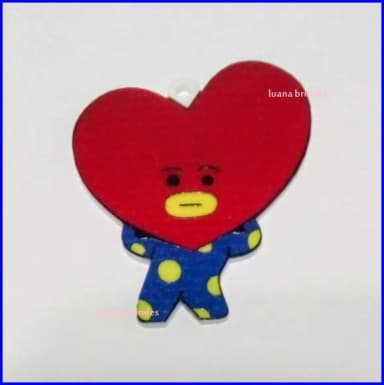 Pingente KPOP BTS Tata de Acrílico UV 5,0cm 4 Unids