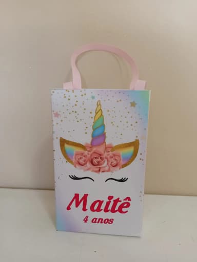 Sacolinhas Personalizadas Unicórnio para Lembrancinhas