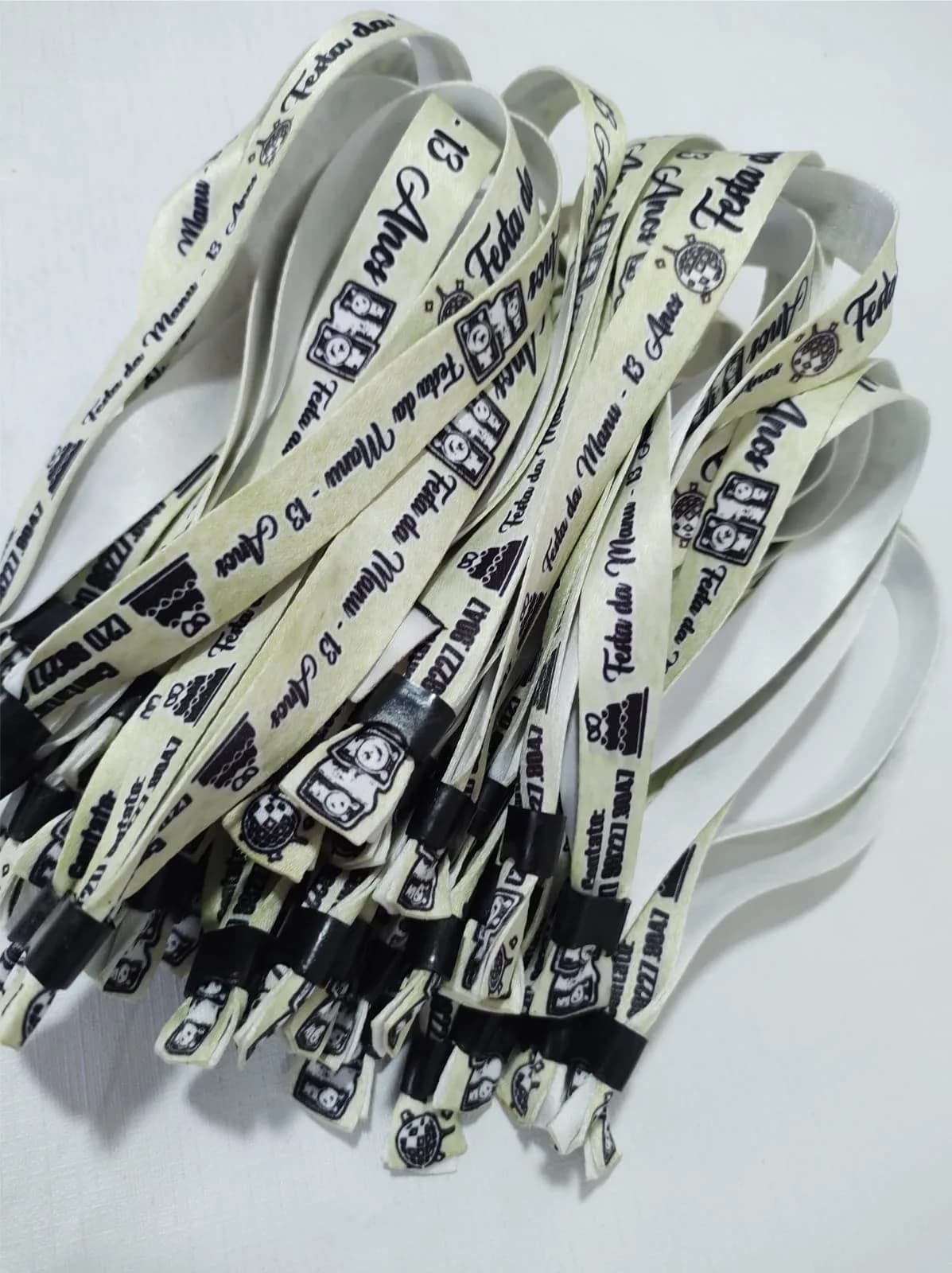 Pulseiras Personalizadas de Tecido Festas e Eventos !