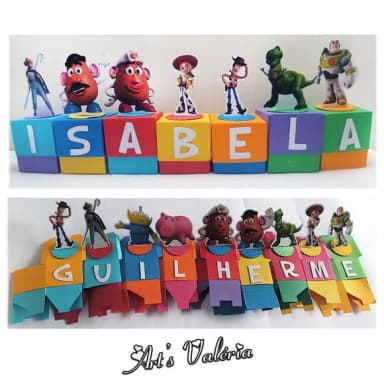 Caixinha Toy Story com Letra - Valor Unitário