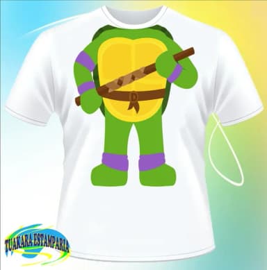 Camiseta Corpo Tartaruga Ninja Donatello