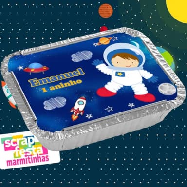 Marmitinhas Personalizadas Festa Espaço Astronauta