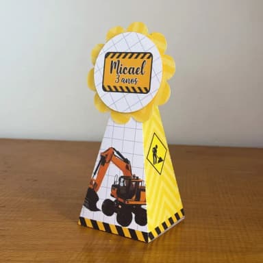 Kit 30 Lembrancinhas Trator Amarelo