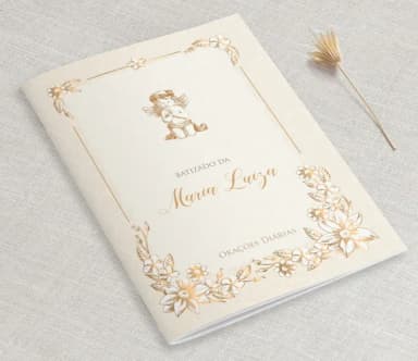 Livro De Orações Para Lembrança De Batizado Anjo