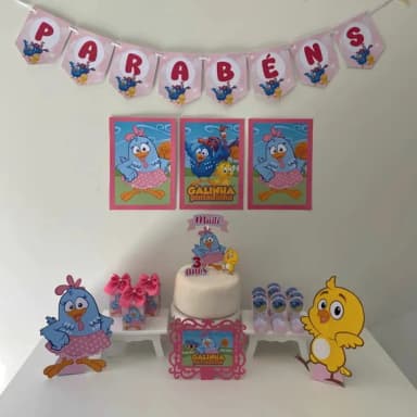 Kit Mesversáriogalinha Pintadinha - Só Um Bolinho