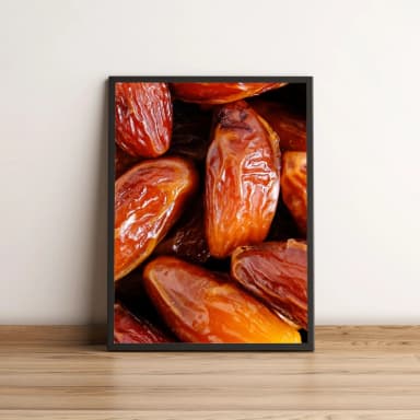 Quadro Decorativo com Tâmaras Marrons e Brilhantes 2151