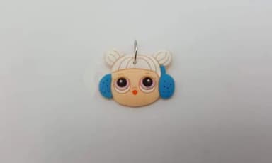 Pingente da LOL Snow Angel Emborrachado de 2,5cm