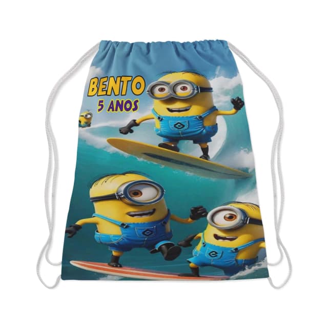 Mochilinha Personalizada para lembrancinhas dos Minions