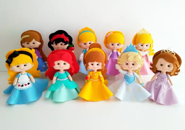 Centro de mesa  Princesas Cuts 22cm