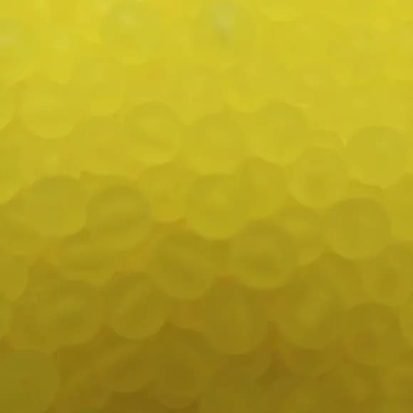 Bola Fosca Com Furo Amarelo Escuro 8mm Pct 100 Unidades