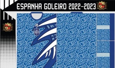 Vetores Camisa Espanha Goleiro 2022-2023