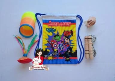 Mochila Boa Infância Tema Vingadores Desenho