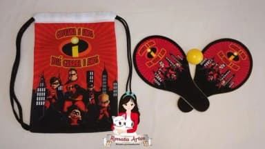 Mochila Ping Pong Personalizada Tema os Incríveis