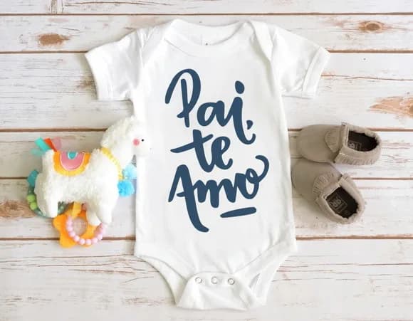 Body Infantil Pai, Te Amo