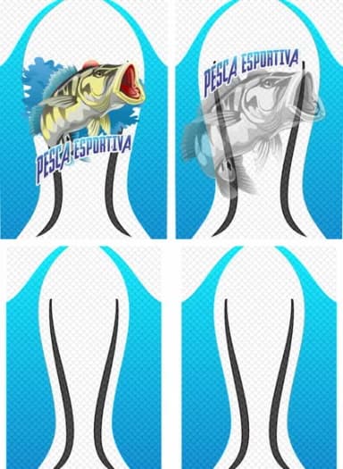 Arte Estampa Camisa Pesca-mod-0194