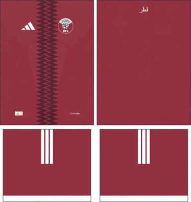 Arte Vetor Camisa Qatar Local 2026