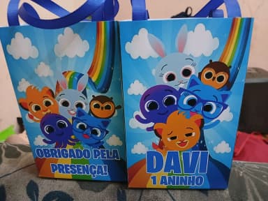 Sacolinha personalizada para lembrancinhas Bolofofo
