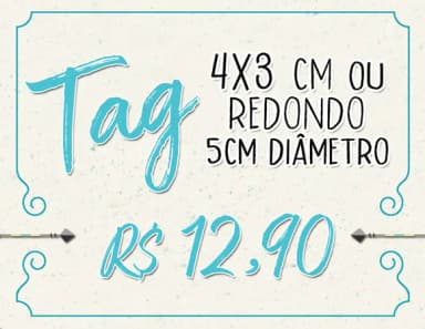 Arte de Tag de Agradecimento