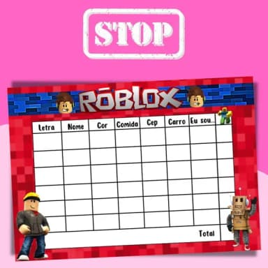 Jogo do Stop ( Conhecido Como Adedanha)