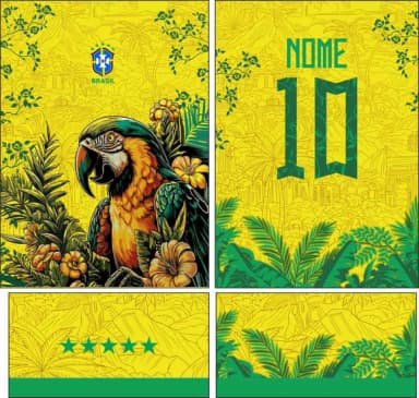 Arte Vetor Camisa Interclasse Arara Mod-823