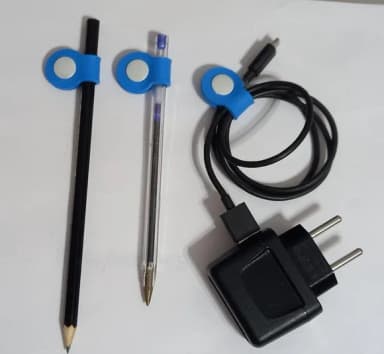 Kit Organizador de Fios e Ponteira p/ Lápis Pct/c 8 Unidades