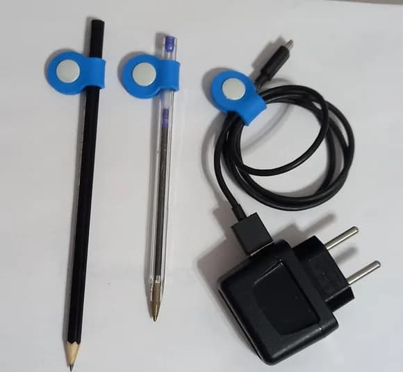 Kit Organizador de Fios e Ponteira p/ Lápis Pct/c 8 Unidades
