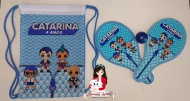 Mochila Ping Pong Tema Lol / Meninas e Meninos