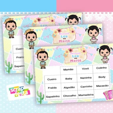 Bingo Festa Junina/charraiá/chá Revelação/baby Bingo
