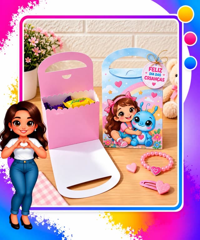 Caixa Maleta Personalizada para Lembrancinha de Festa Infantil