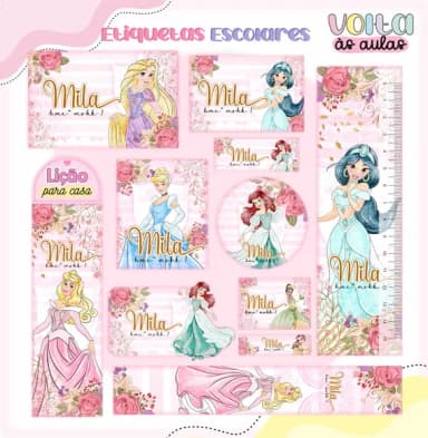 60 Etiquetas Escolares
