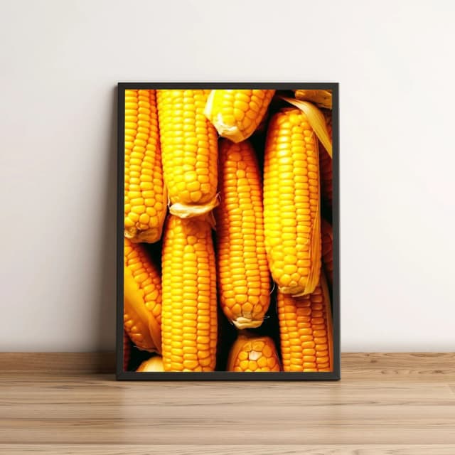 Quadro Decorativo com Milhos Amarelos Bem Vibrantes 2170