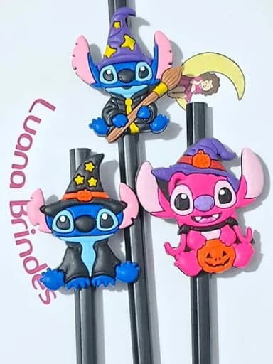 Lápis C/ponteira Stitch Halloween Pacote com 6 Unidades