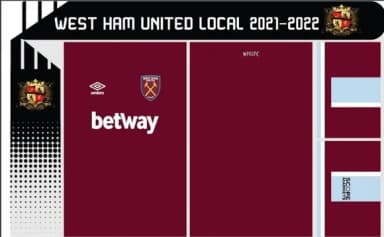 Vetor Da Camisa West Ham United Local 2021-2022