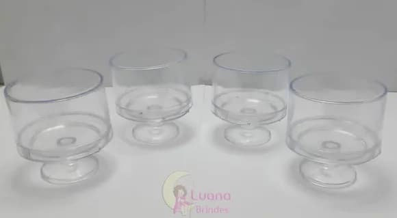 Mini Cúpula/Boleira Transparente de Acrílico - pct c/5 unid