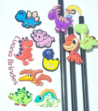 Lápis C/ponteira Dinossauro Emborrachado 10 Unidades