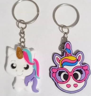 Chaveiro Unicórnio Variados - 6 Unidades