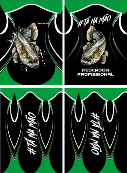 Arte Vetor Camisa Pesca-mod-0130