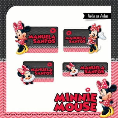 60 Etiquetas Minnie