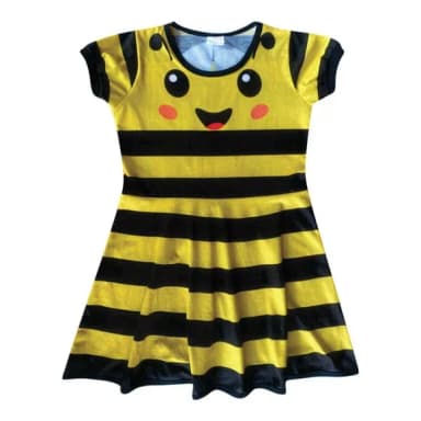 Vestido Infantil Abelha