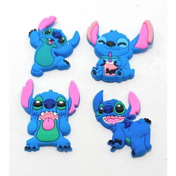 Aplique Stitch Emborrachado Modelo Variados 8 Unidades