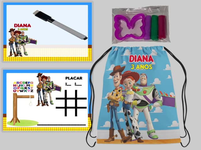 Kit Mochila e Lousa Magicas + Kit Massinha Toy
